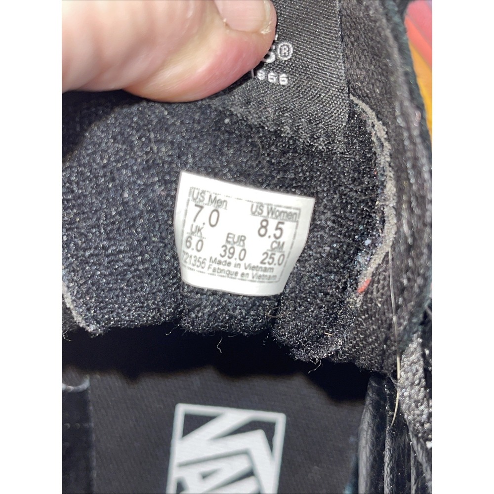 Vans Sk8-Hi Reissue Refract Black And Multi Skate Shoes Men's Sz 7 Multicolor - Picture 10 of 12